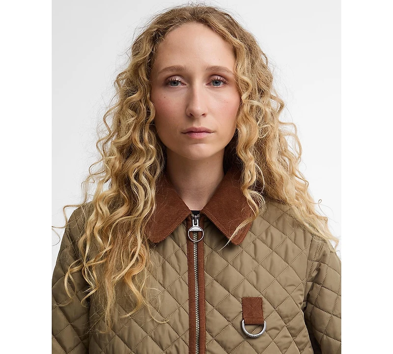 Barbour Women's Aylesby Quilted Front-Zipper Jacket