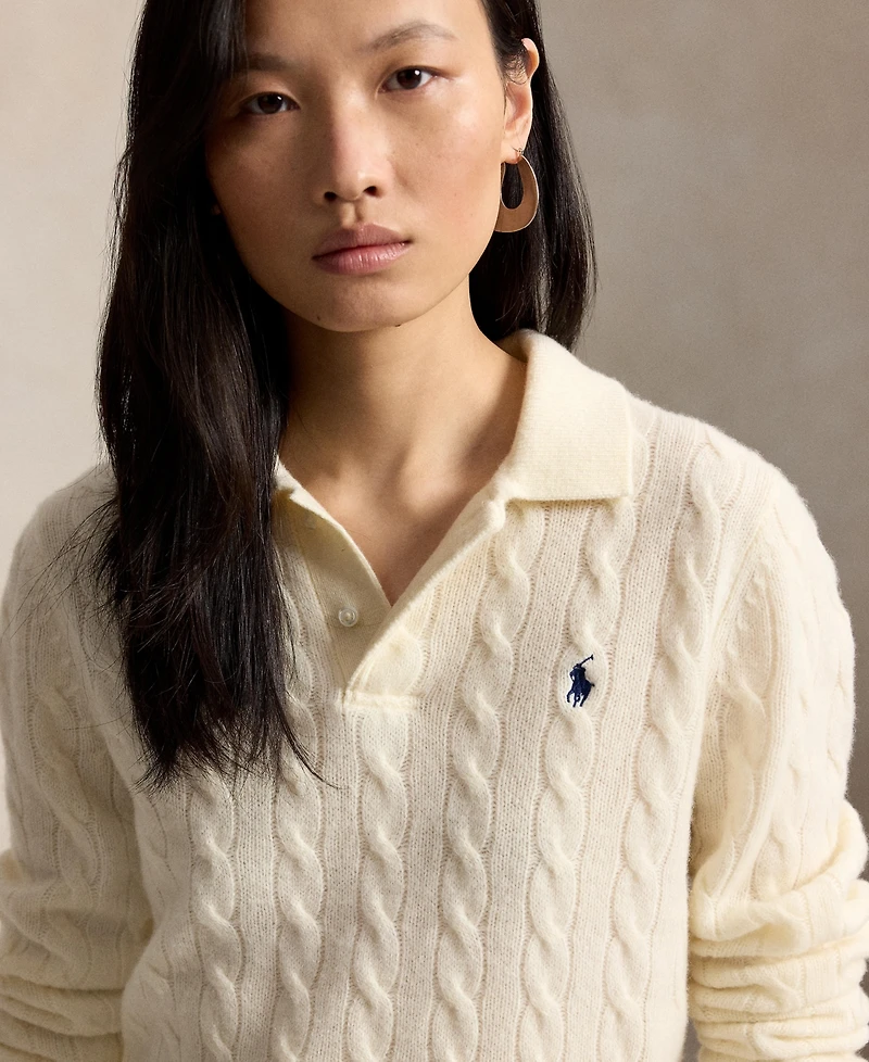 Polo Ralph Lauren Women's Cable-Knit Long-Sleeve Sweater