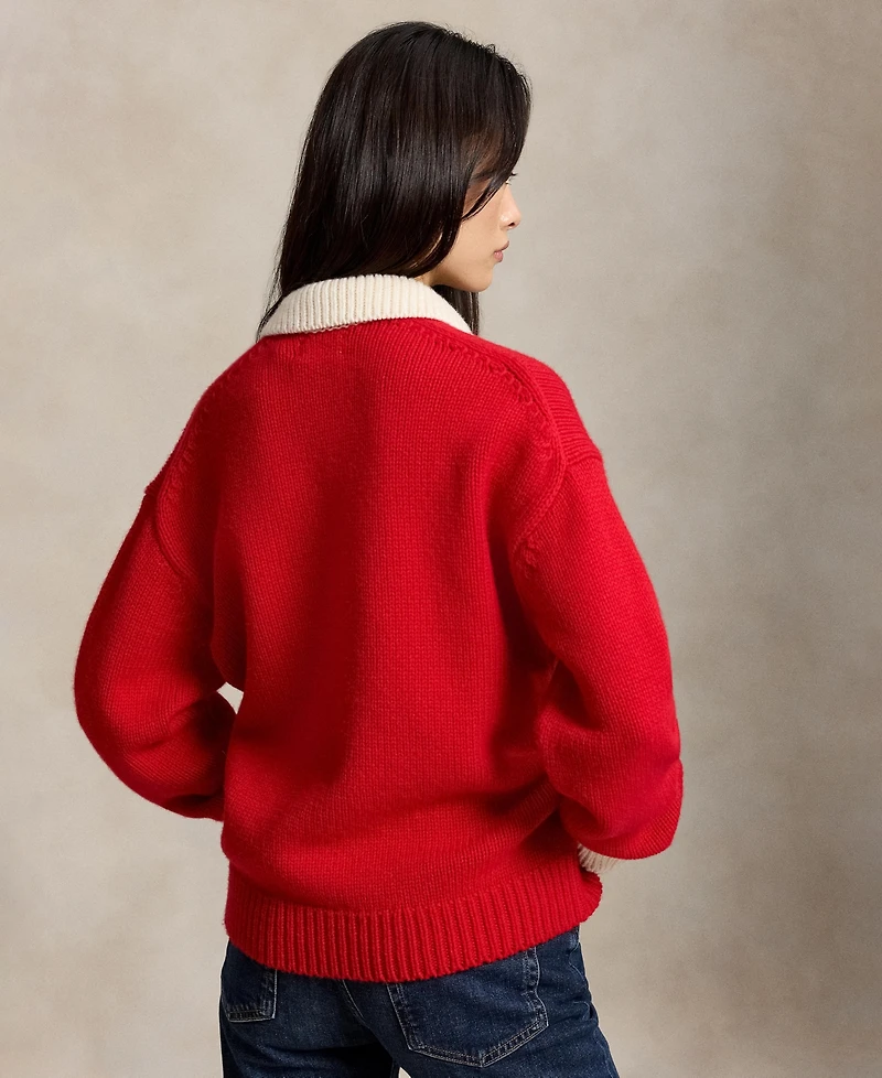 Polo Ralph Lauren Women's Big Pony Rugby Sweater
