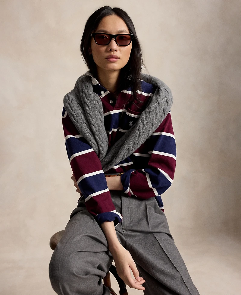Polo Ralph Lauren Women's Oversized Cotton Rugby Shirt