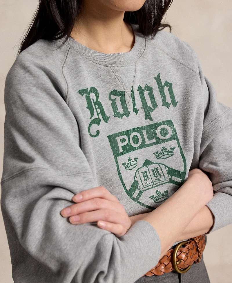 Polo Ralph Lauren Women's Prl Crest Fleece Crewneck Sweatshirt