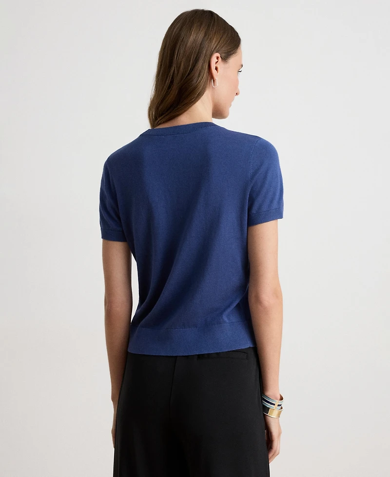 Lauren Ralph Women's Short-Sleeve Sweater
