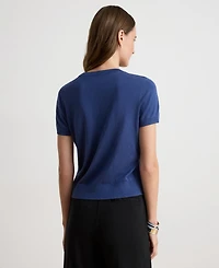 Lauren Ralph Women's Short-Sleeve Sweater