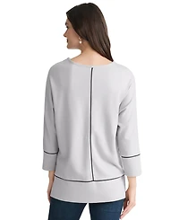 Jones New York Petite Dolman-Sleeve Tunic Top