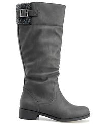 Kensie Women's Monica Wide Calf Riding Boot