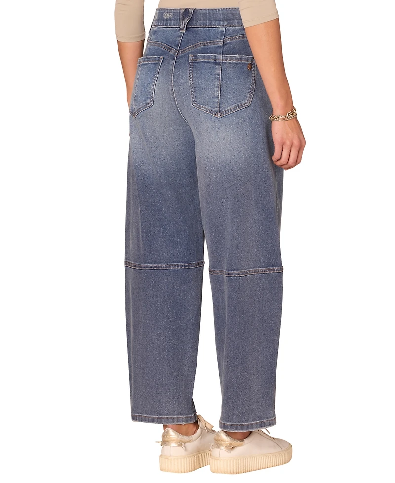 Democracy Petite Cropped Wide-Leg Jeans