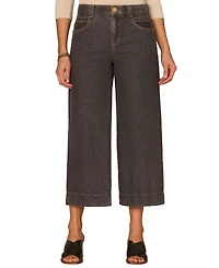 Democracy Petite Cropped Wide-Leg Jeans
