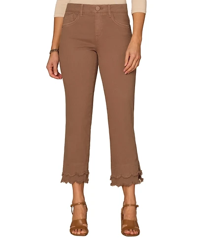 Democracy Petite Zip Fly Kick Flare Jeans