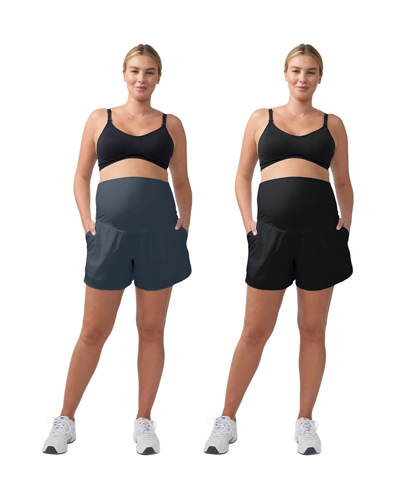 Ingrid + Isabel Maternity Active Short Bundle 2-Pack