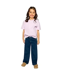 Deux par Little and Big Girl 6-14 Heavy Jersey Wide Short Sleeve T-Shirt Mauve