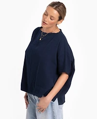 Ocean+Main Women's Square Gauze Top