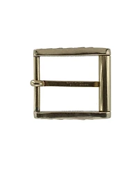 Trafalgar Men's 35mm Solid Brass Side Detailed Roller Harness Belt Buckle