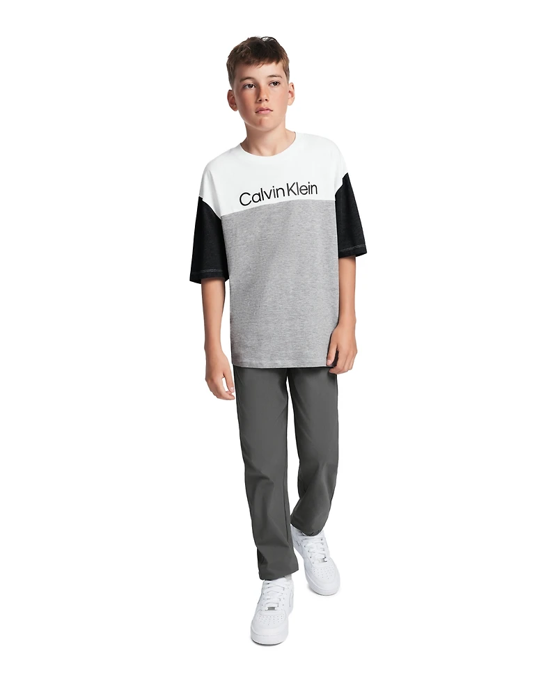 Calvin Klein Boys' 8-20 Short-Sleeve T-Shirt