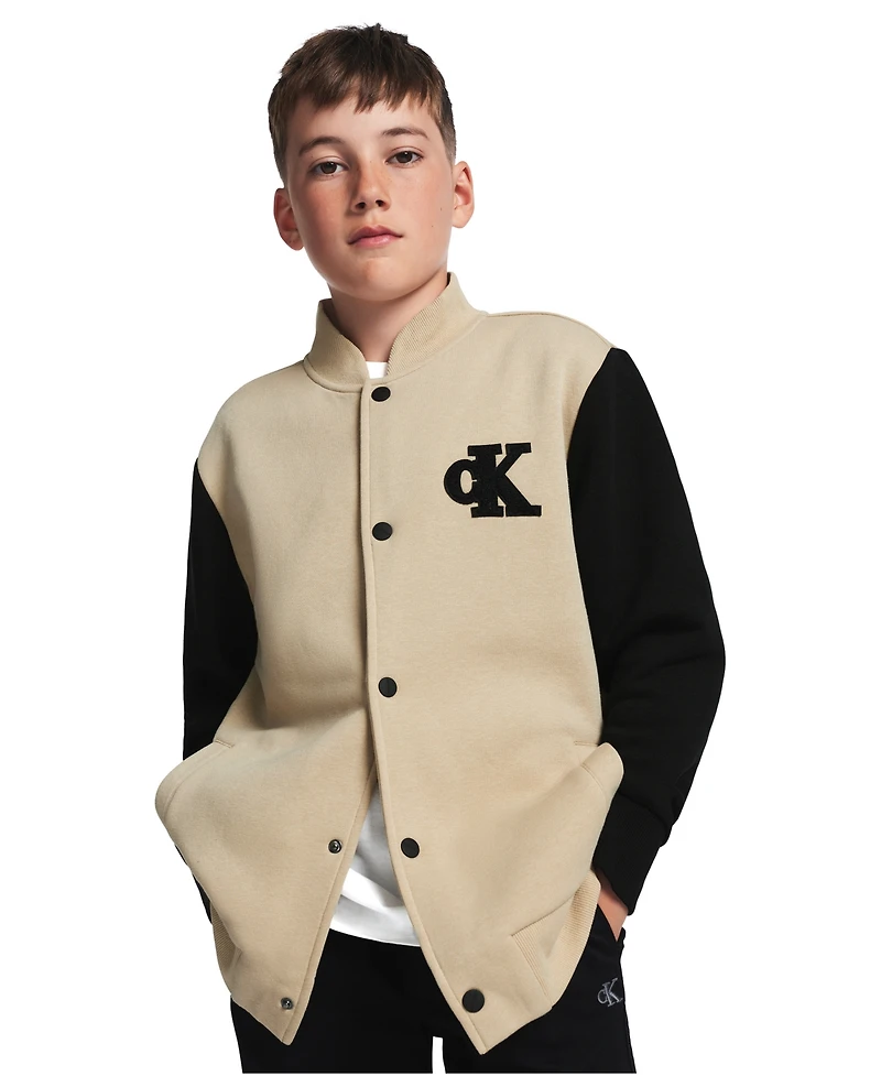 Calvin Klein Boys' 8-20 Fleece College Jacket