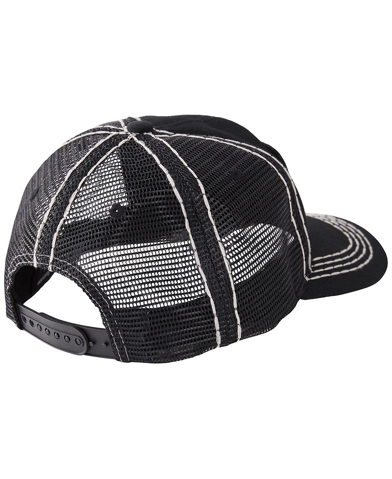 True Religion Men's Concert Patch Big T Trucker Hat