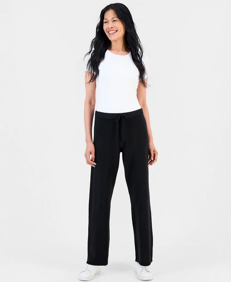 Style & Co Women's LuxSoft Wide-Leg Sweater Pull-On Pants, Macy's Exclusive