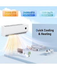 Sugift 24000 Btu 18.1 SEER2 208/230V Wifi Mini Split Air Conditioner with Alexa