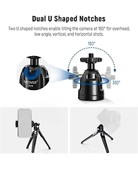 Neewer TP29 Camera Tripod with 4 Inch, 3 kg