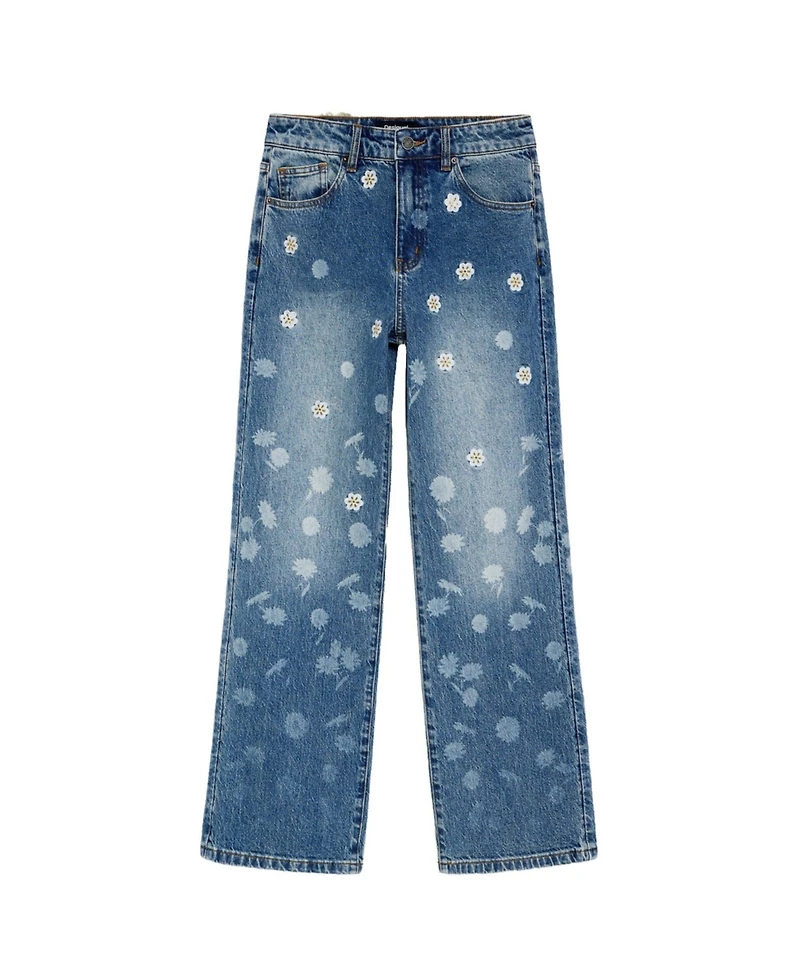 Desigual Women's Floral Embroidered Jeans