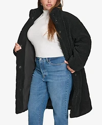 Levi's Plus Snap Closure Teddy Coat