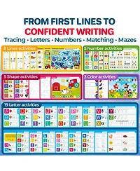 Quokka Tracing Books for Kids Ages 3-5 – Dry Erase Activity Books for Kids Ages 3-5 - Writing Practice Workbook with Markers