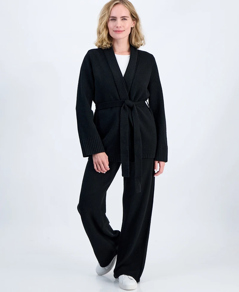 Style & Co Petite Long-Sleeve Wrap V-Neck Cardigan, Macy's Exclusive