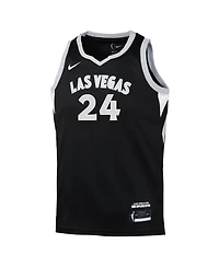Nike Big Boys and Girls  Jewell Loyd Black Las Vegas Aces Explorer Edition Jersey