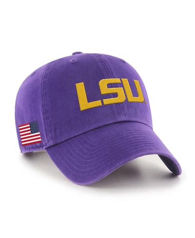 '47 Brand Men's Purple Lsu Tigers Americana Heritage Clean Up Adjustable Hat