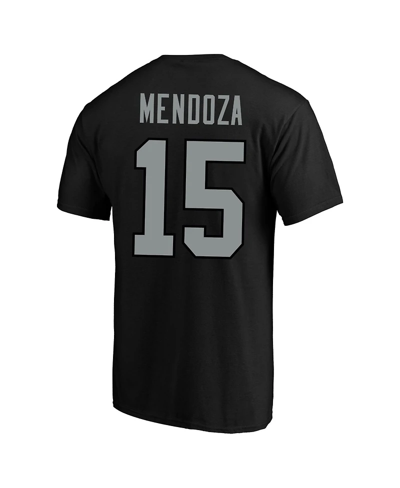 Fanatics Men's Fernando Mendoza Black Las Vegas Raiders Big & Tall Player Name Number T-Shirt