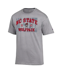 Champion Men's Heather Gray Nc State Wolfpack Varsity T-Shirt