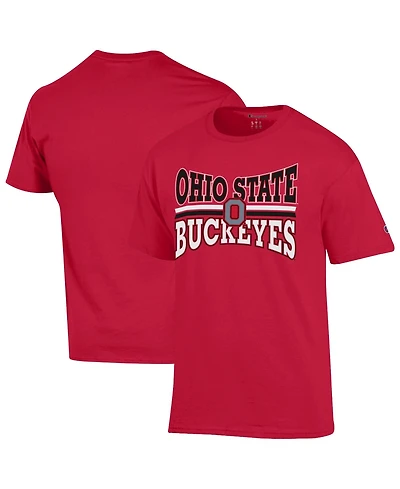 Champion Men's Scarlet Ohio State Buckeyes Team Zoom T-Shirt