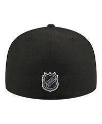 New Era Men's Black Los Angeles Kings Color Pop 59FIFTY Fitted Hat