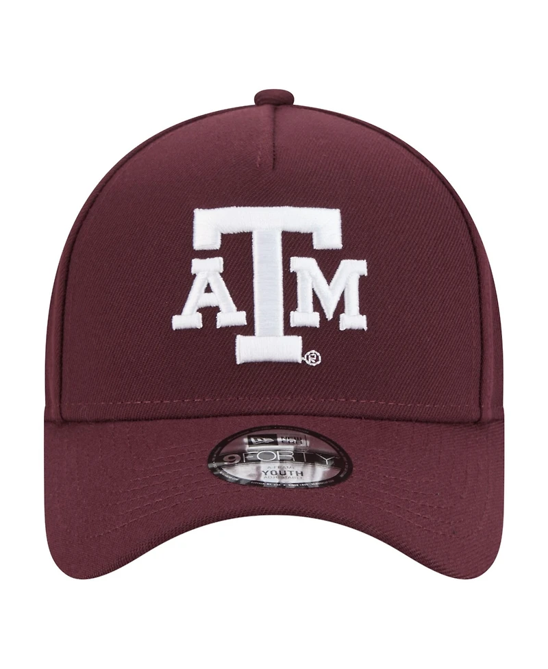 New Era Big Boys and Girls Maroon Texas A&M Aggies 9FORTY A-Frame Adjustable Hat