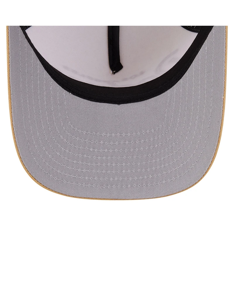 New Era Men's Cream Los Angeles Dodgers Herringbone 9FIFTY A-Frame Snapback Hat
