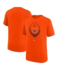 Nike Big Boys and Girls Orange Cincinnati Bengals Icon Legend Dri-fit T-Shirt