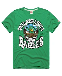 Homage Men's Kelly Green Philadelphia Eagles Nfl x Grateful Dead Tri-Blend T-Shirt