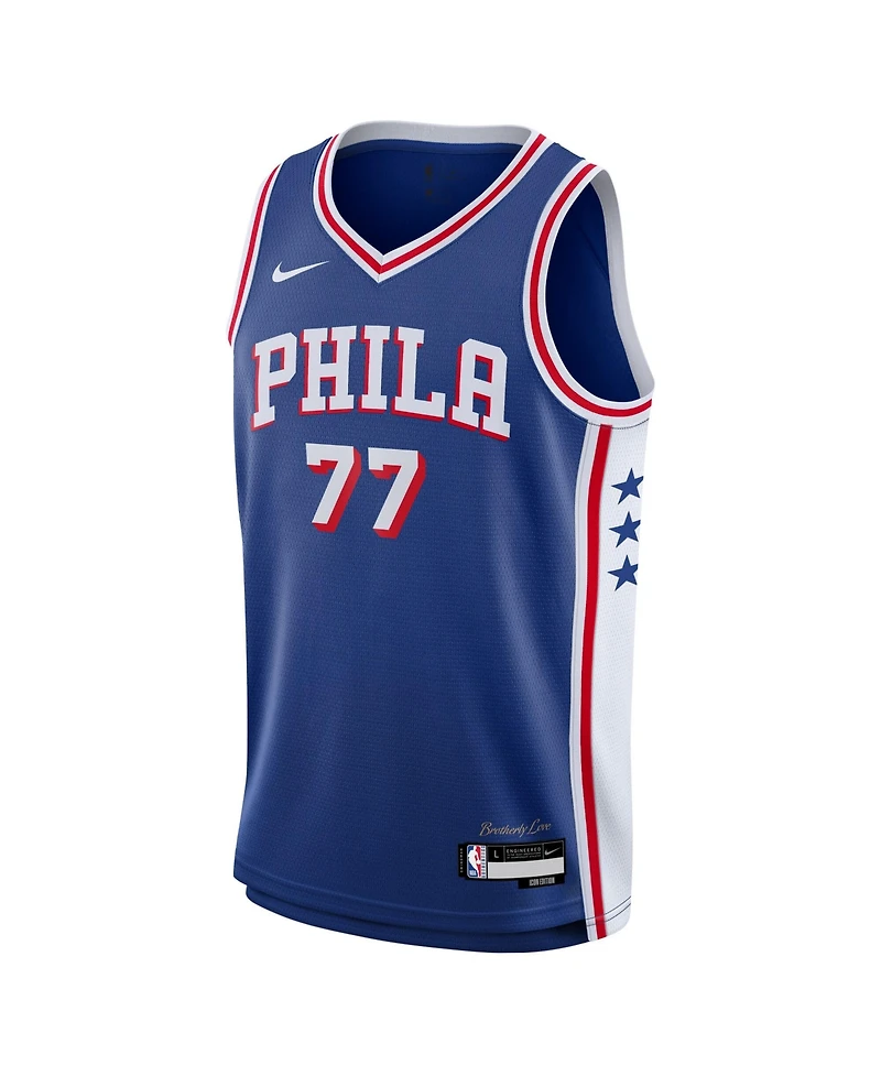 Nike Big Boys and Girls Vj Edgecombe Royal Philadelphia 76ers Swingman Jersey