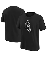 Nike Big Boys and Girls Black Chicago White Sox Large Logo T-Shirt