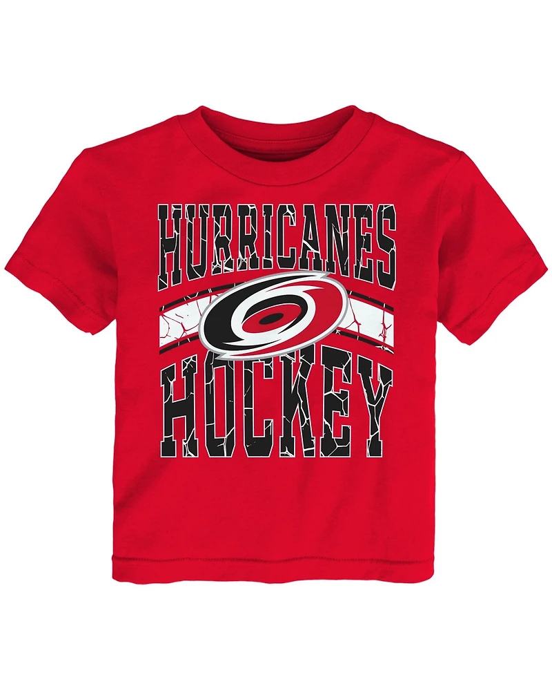 Outerstuff Toddler Red Carolina Hurricanes Ice Crack T-Shirt