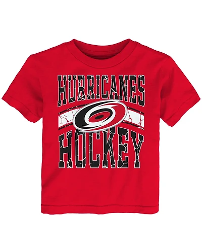 Outerstuff Toddler Red Carolina Hurricanes Ice Crack T-Shirt