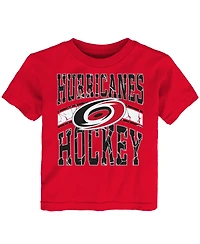 Outerstuff Toddler Red Carolina Hurricanes Ice Crack T-Shirt