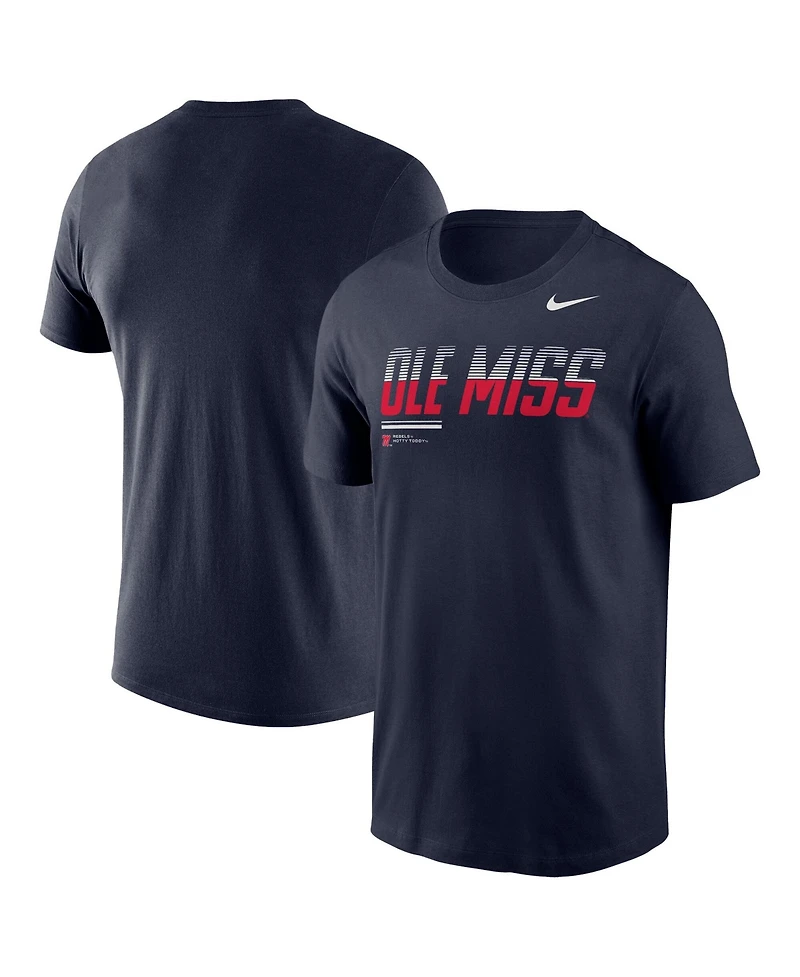 Nike Men's Navy Ole Miss Rebels 2026 Sideline Wordmark Legend Dri-fit T-Shirt