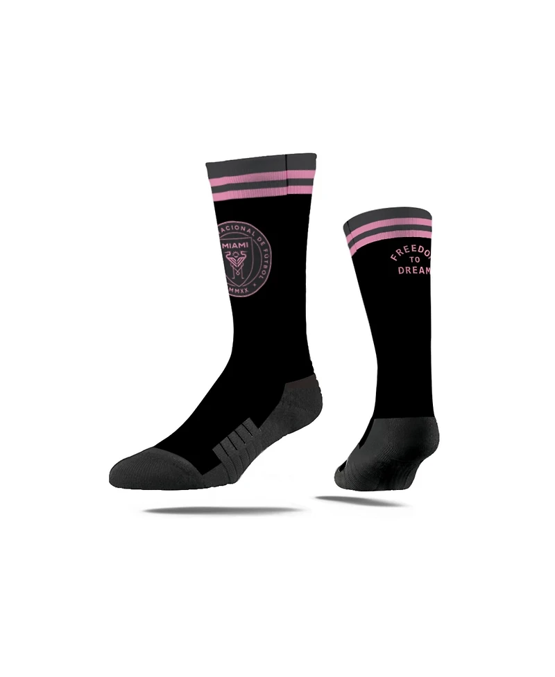 Strideline Men's and Women's Inter Miami Cf Jersey Hook Premium Crew Socks