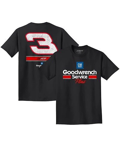 Richard Childress Racing Team Collection Men's Black 3 Gm Goodwrench Service Plus T-Shirt
