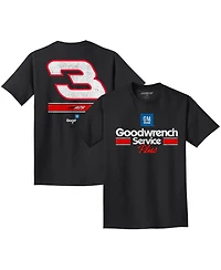 Richard Childress Racing Team Collection Men's Black 3 Gm Goodwrench Service Plus T-Shirt
