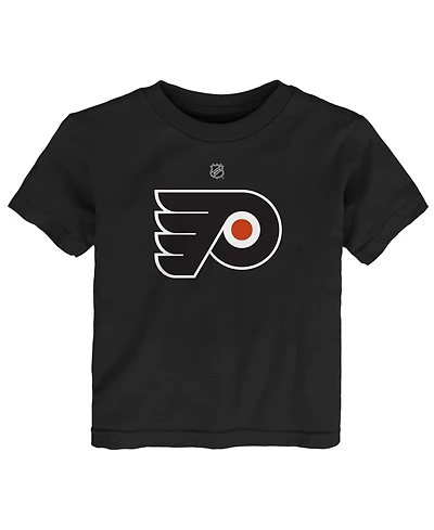 Outerstuff Baby Boys and Girls Black Philadelphia Flyers Primary Logo T-Shirt
