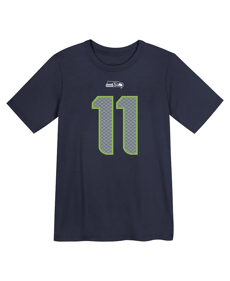 Nike Preschool Jaxon Smith-Njigba College Navy Seattle Seahawks Player Name & Number T-Shirt