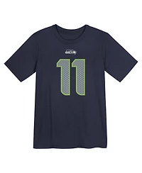 Nike Preschool Jaxon Smith-Njigba College Navy Seattle Seahawks Player Name & Number T-Shirt
