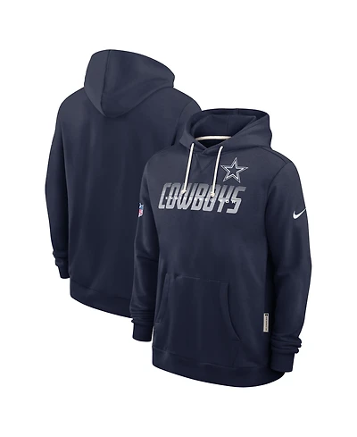 Nike Men's Navy Dallas Cowboys Sideline Standard Issue Dri-fit Hoodie