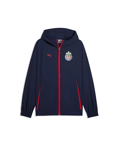 Puma Men's Navy Chivas Woven Pumatech WindCELL Full-Zip Raglan Jacket